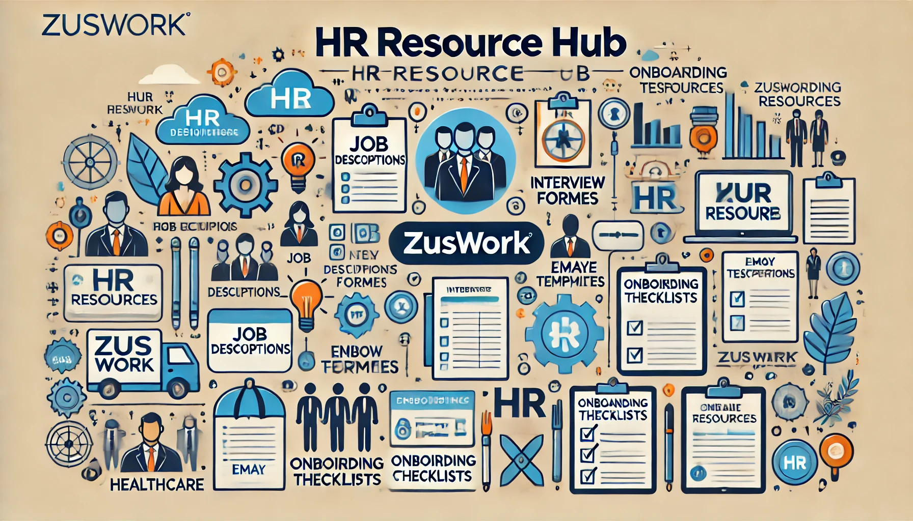 Zuswork HR resource hub. Find templates,surveys and more to download
